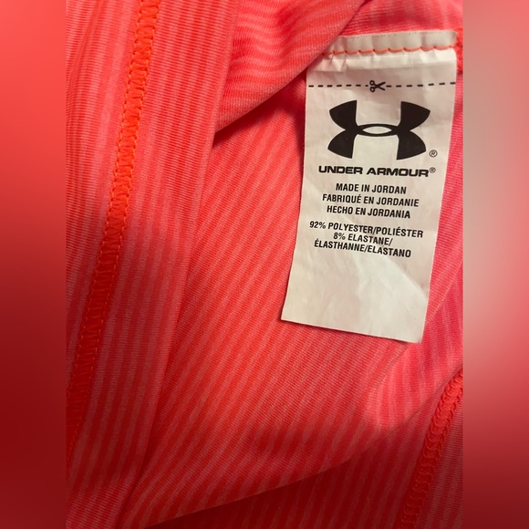 Under Armour Women’s Orange Fitted Heat Gear Shirt - Picture 4 of 5